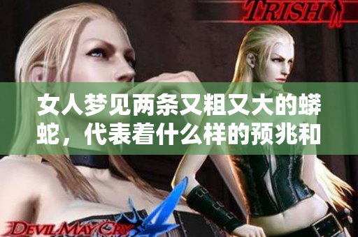 女人梦见两条又粗又大的蟒蛇，代表着什么样的预兆和寓意呢