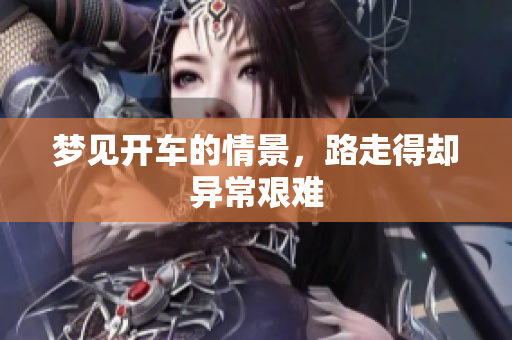 梦见开车的情景，路走得却异常艰难