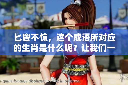 匕鬯不惊，这个成语所对应的生肖是什么呢？让我们一起探讨一下吧。