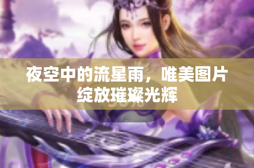 夜空中的流星雨，唯美图片绽放璀璨光辉