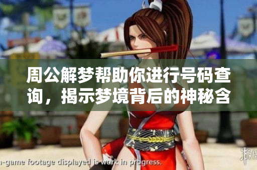 周公解梦帮助你进行号码查询，揭示梦境背后的神秘含义与数字关系