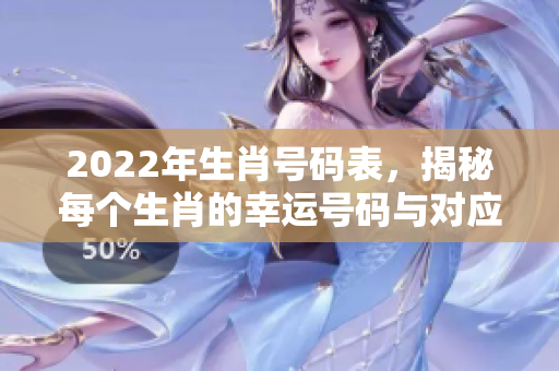 2022年生肖号码表，揭秘每个生肖的幸运号码与对应生肖特征