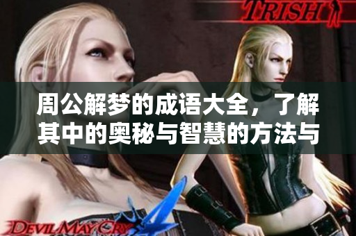 周公解梦的成语大全，了解其中的奥秘与智慧的方法与途径