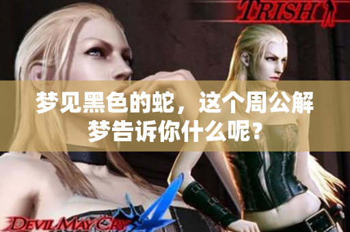 梦见黑色的蛇，这个周公解梦告诉你什么呢？