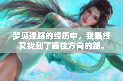 梦见迷路的经历中，我最终又找到了通往方向的路。