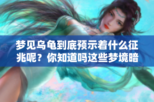 梦见乌龟到底预示着什么征兆呢？你知道吗这些梦境暗藏玄机！