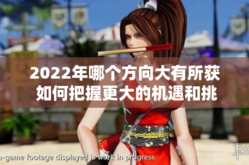 2022年哪个方向大有所获 如何把握更大的机遇和挑战