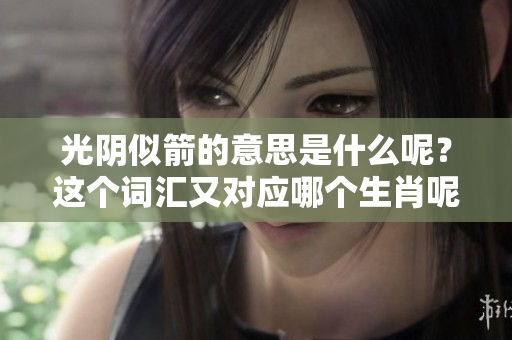 光阴似箭的意思是什么呢？这个词汇又对应哪个生肖呢？