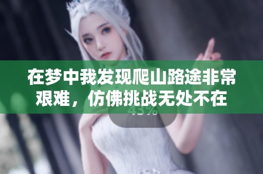 在梦中我发现爬山路途非常艰难，仿佛挑战无处不在