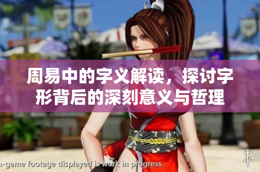 周易中的字义解读，探讨字形背后的深刻意义与哲理