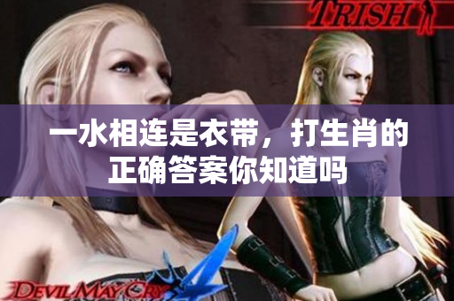 一水相连是衣带，打生肖的正确答案你知道吗