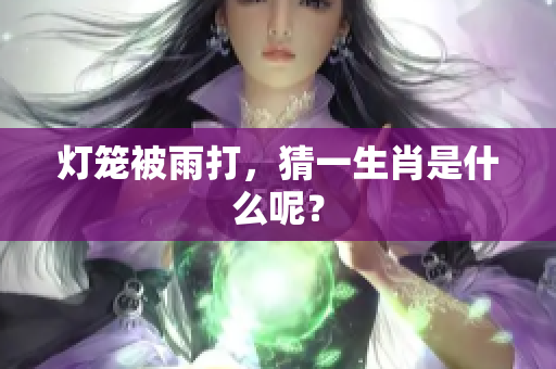 灯笼被雨打，猜一生肖是什么呢？