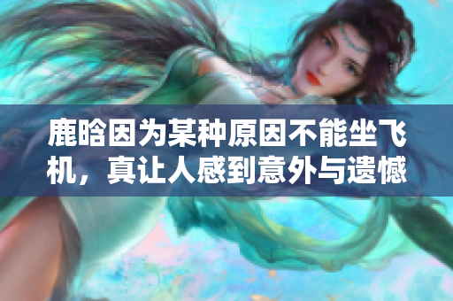 鹿晗因为某种原因不能坐飞机，真让人感到意外与遗憾。